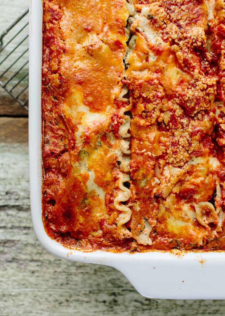 Chicken Mushroom and Spinach Lasagna - Little Broken | The Kitchn