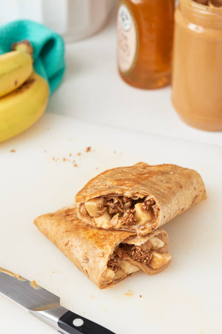 Recipe Peanut Butter, Banana, and Granola Wrap The Kitchn