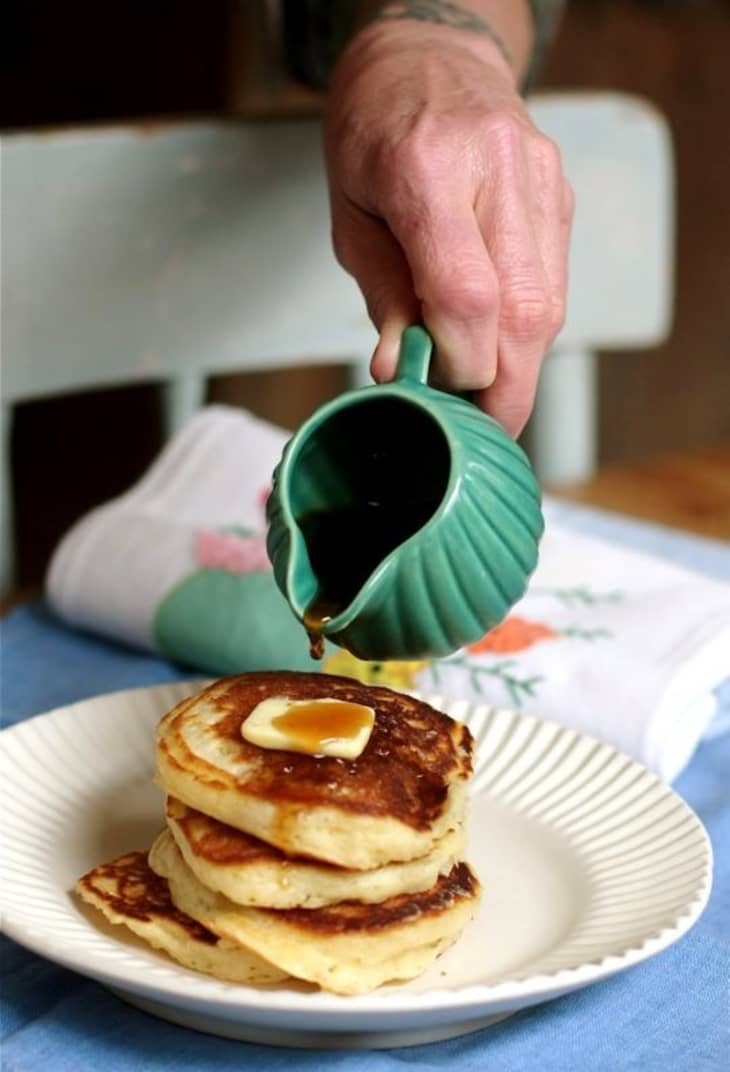 The Best Pancake Recipe Lofty Buttermilk Pancakes Kitchn