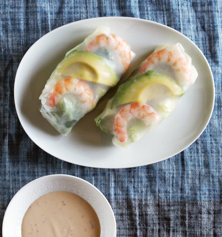 Weeknight Recipe: Shrimp &amp; Avocado Summer Salad Rolls | The Kitchn