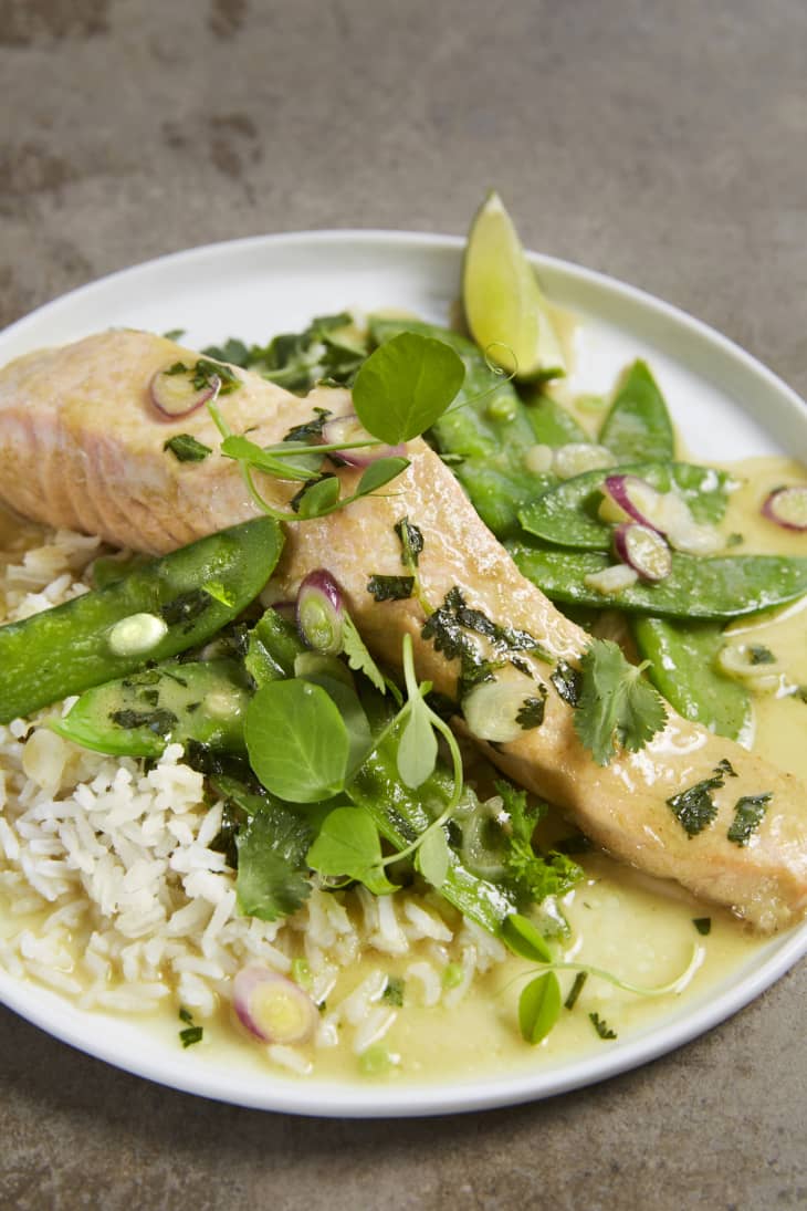 Recipe: 30-Minute Green Curry Braised Salmon | Kitchn