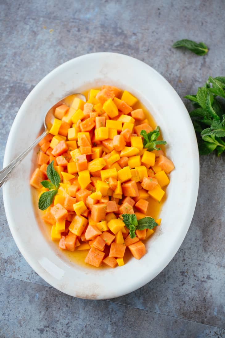 Recipe Mango and Papaya Fruit Salad Kitchn