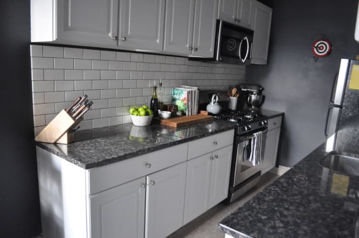 A Black and White Galley Kitchen | The Kitchn