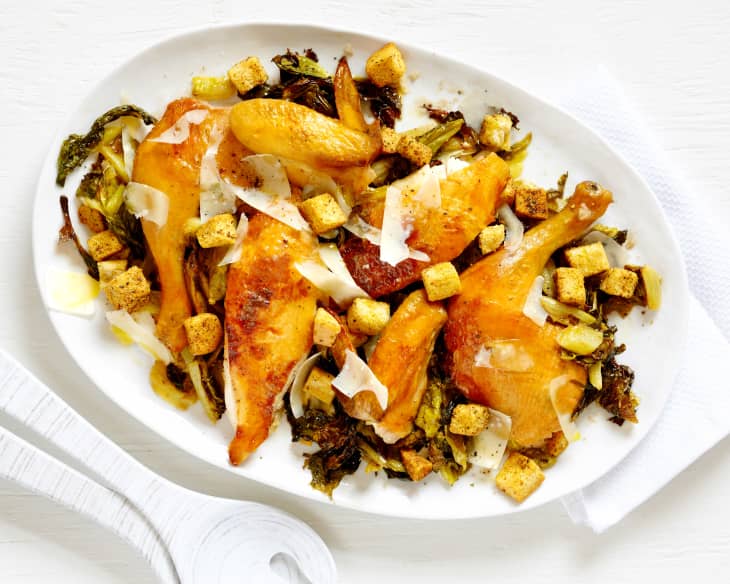 Recipe Whole Roast Chicken Caesar Salad Kitchn