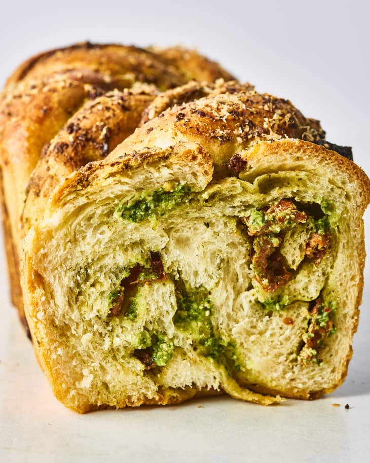 Savory Babka with Pesto, Ricotta, and SunDried Tomato The Kitchn