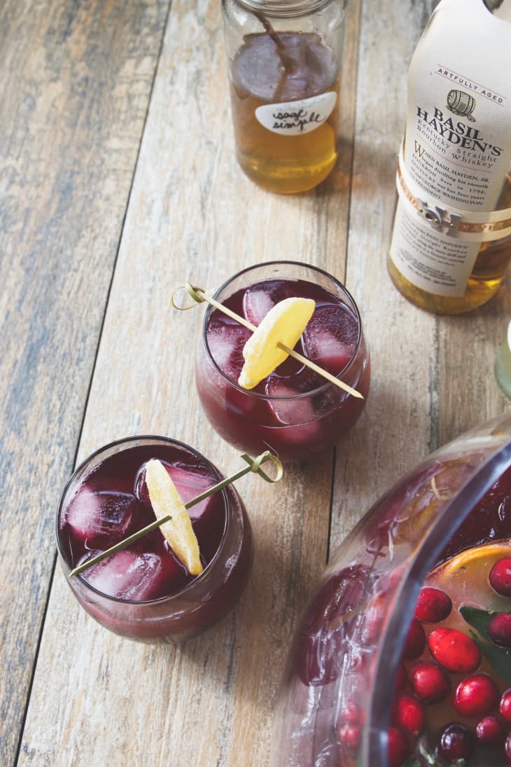Boxed Wine Pitcher Cocktails Red Wine, Spiced Apple & Bourbon Cocktail