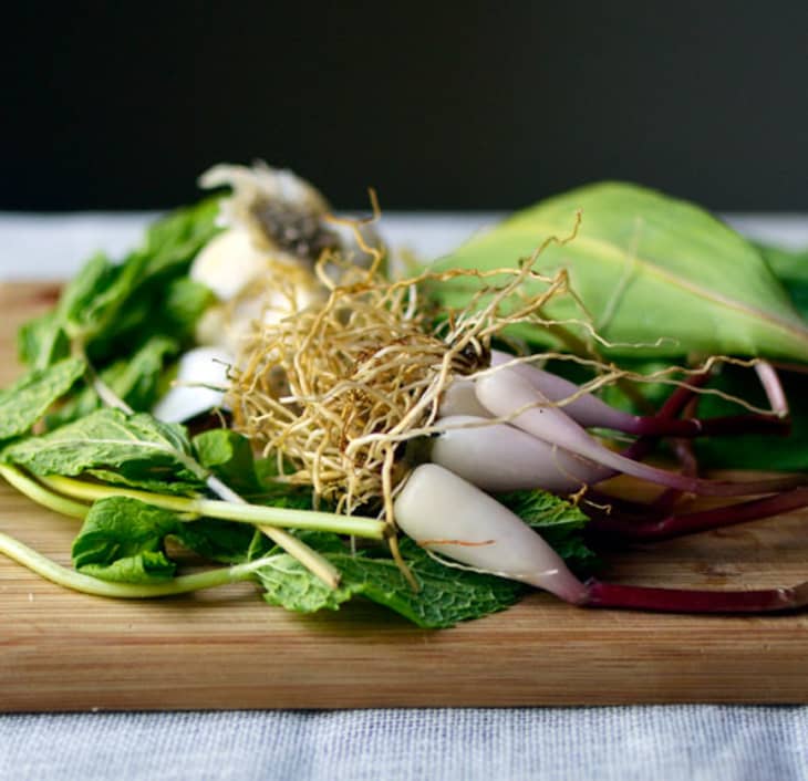 Spring Recipe Spaghetti PanFried with Ramps & Mint The Kitchn
