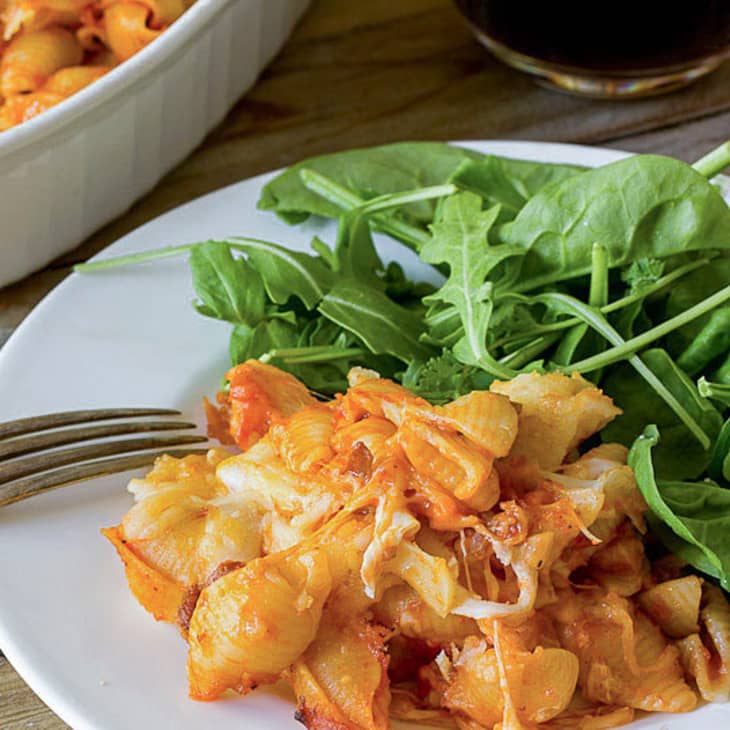 Weeknight Recipe Easy Pasta Bake with Prosciutto, Tomato Sauce & Mozzarella Kitchn