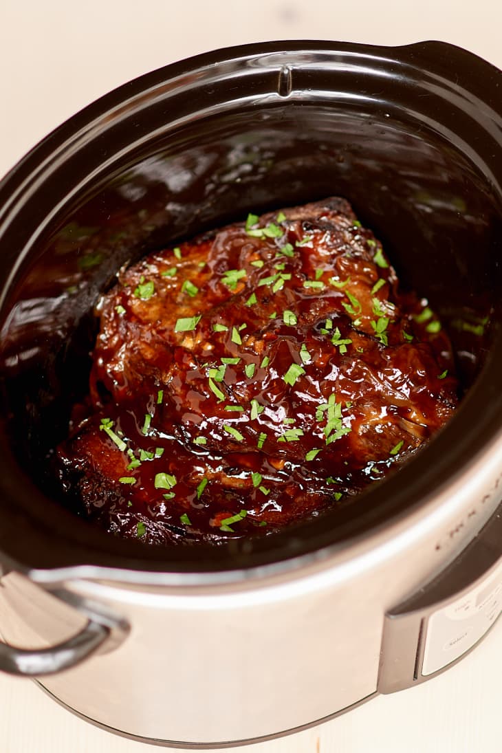 Recipe Slow Cooker Brisket Sandwiches with Pineapple & Slaw The Kitchn