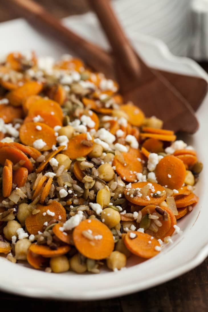 Recipe CuminRoasted Carrots with Wild Rice and Chickpeas The Kitchn