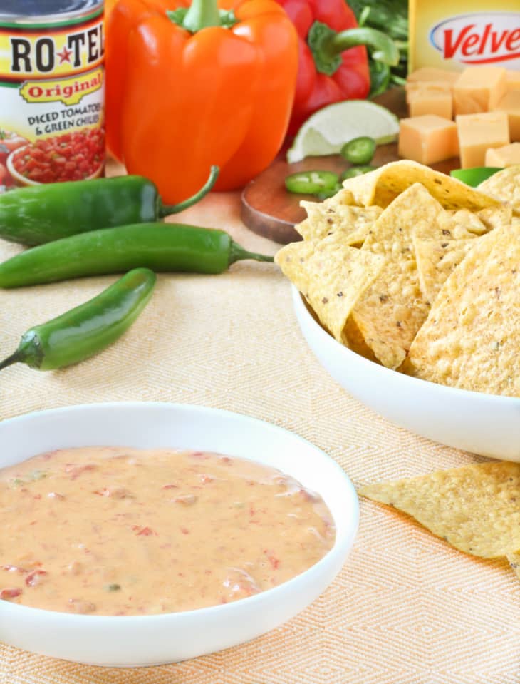 Ro*Tel and Velveeta Queso Dip Recipe (Cheesy & Spicy) The Kitchn