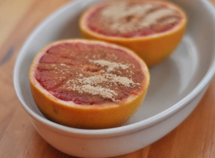 Breakfast Recipe Broiled Grapefruit with Cinnamon Sugar The Kitchn