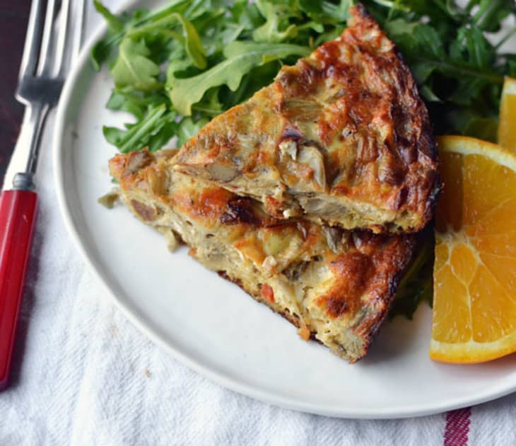 MakeAhead Recipe Sausage, Artichoke & Goat Cheese Egg Bake The Kitchn
