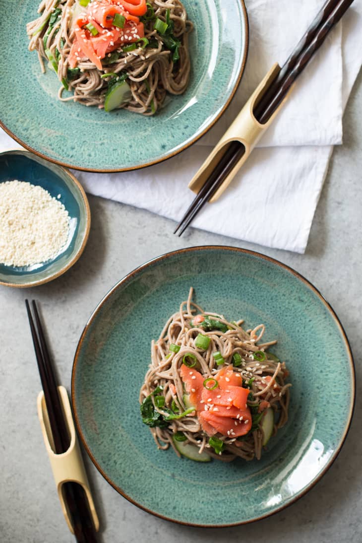 Recipe Smoked Salmon Soba Noodle Salad The Kitchn