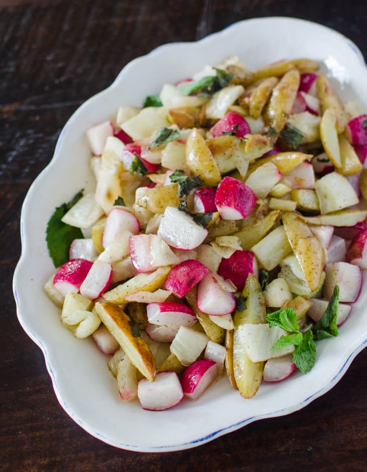 Recipe Roasted Potatoes, Radishes & Fennel with Lemon Brown Butter