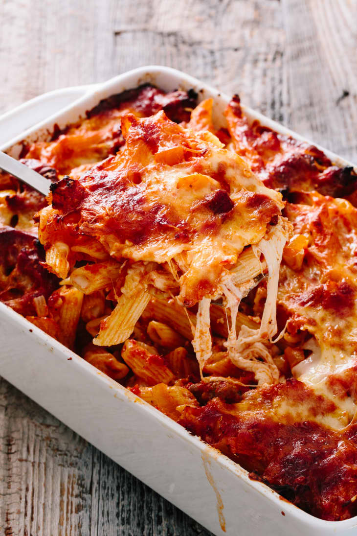 Recipe Italian Sausage and Peppers Baked Ziti Kitchn