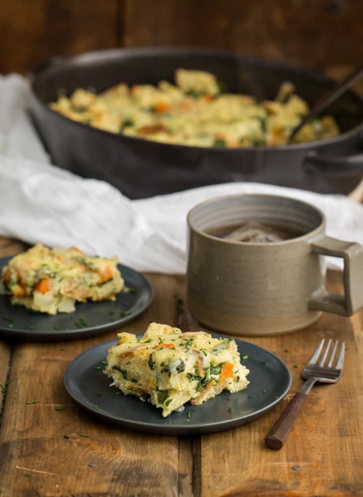 Recipe Sweet Potato & Spinach Breakfast Strata The Kitchn
