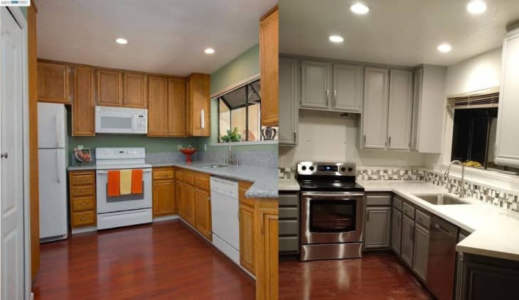 Before & After: First-Time Home Buyers Give Their Kitchen a Facelift ...