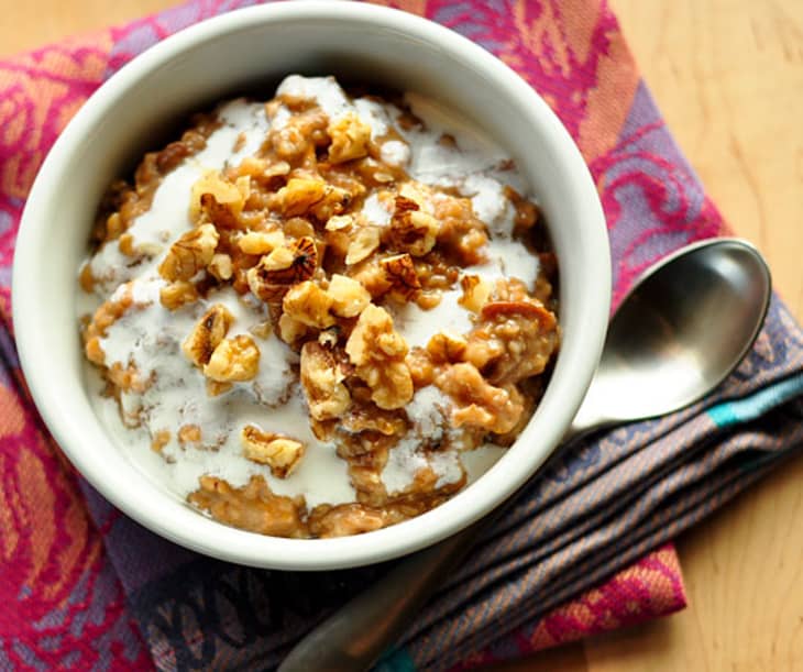 Breakfast Recipe Slow Cooker Spiced Porridge for a Crowd The Kitchn