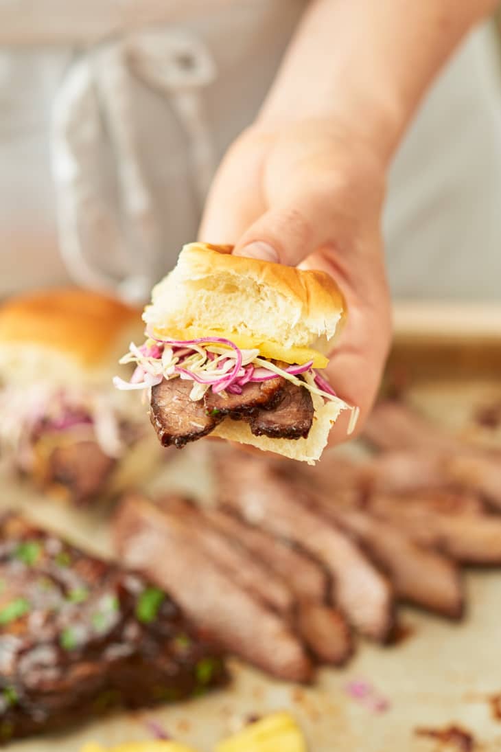 Recipe Slow Cooker Brisket Sandwiches with Pineapple & Slaw The Kitchn