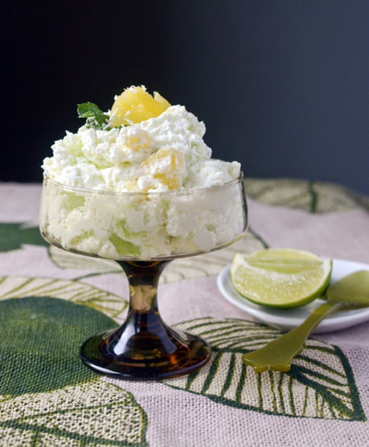 Lime JellO Salad Recipe for GrownUps! Fresh Lime & Pineapple Fluff Kitchn