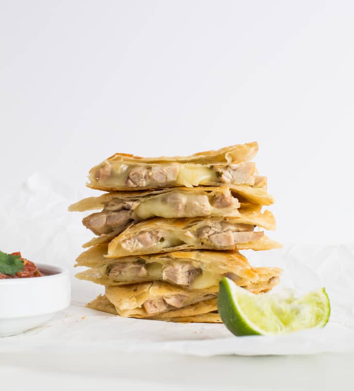 Recipe CilantroLime Chicken Quesadillas The Kitchn