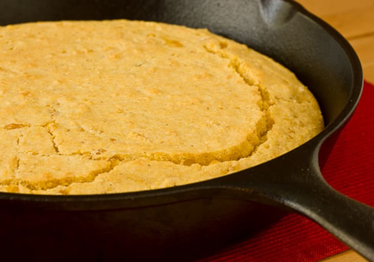Side Dish Recipe Easy Skillet Cornbread with Creamed Corn The Kitchn