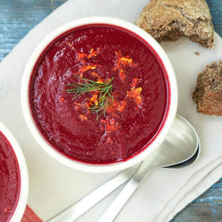 Midwinter Recipe Roasted Beet Soup with Fennel and Orange Kitchn