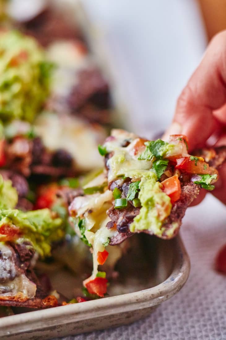 Recipe Loaded Veggie and Black Bean Nachos The Kitchn