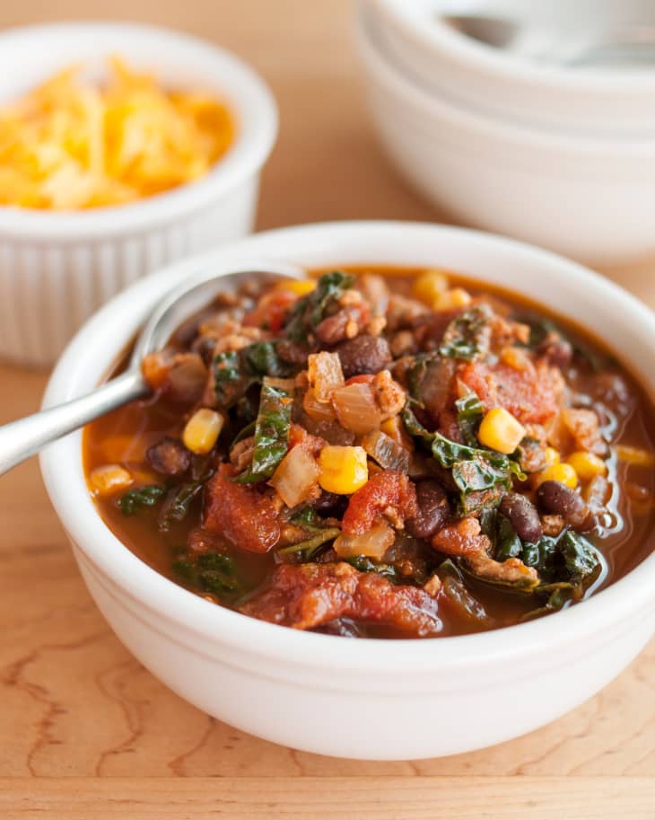 Recipe Easy Turkey Chili with Kale The Kitchn