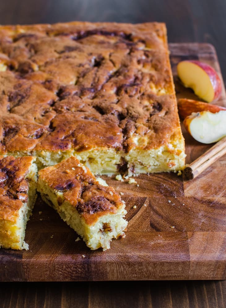Apple Yogurt Cake with a CinnamonSugar Streak Kitchn