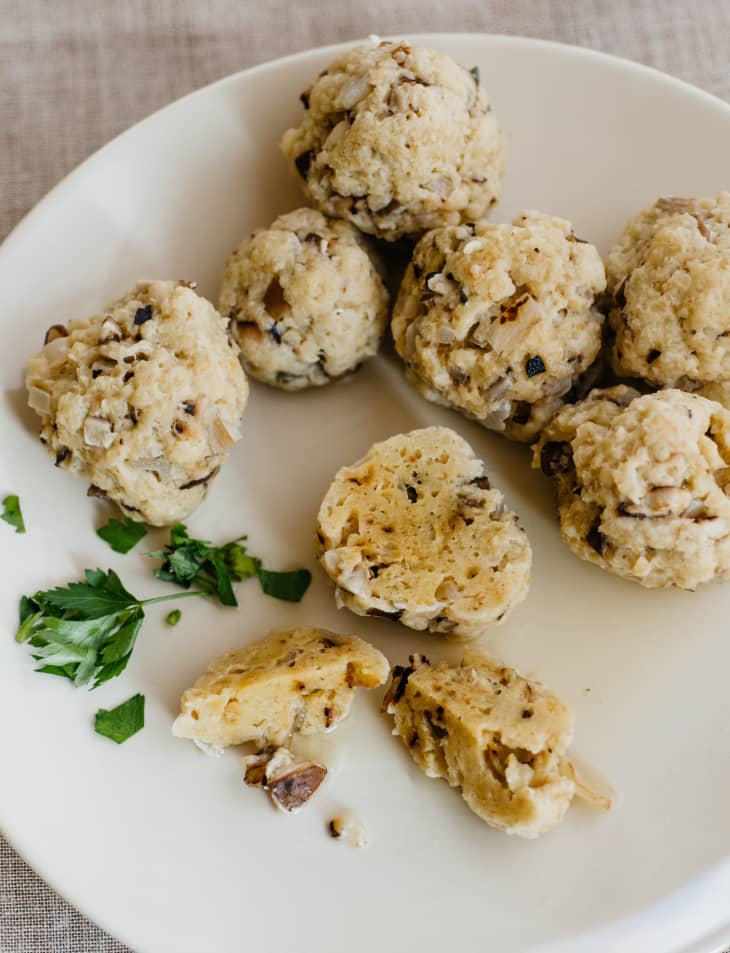 Recipe Chicken Soup with ShallotShiitake Matzo Balls The Kitchn
