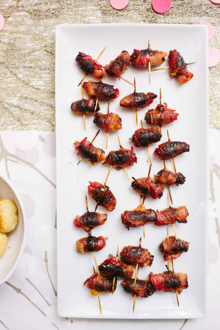 Party Appetizer Recipe BaconWrapped Dates Stuffed with Almonds The