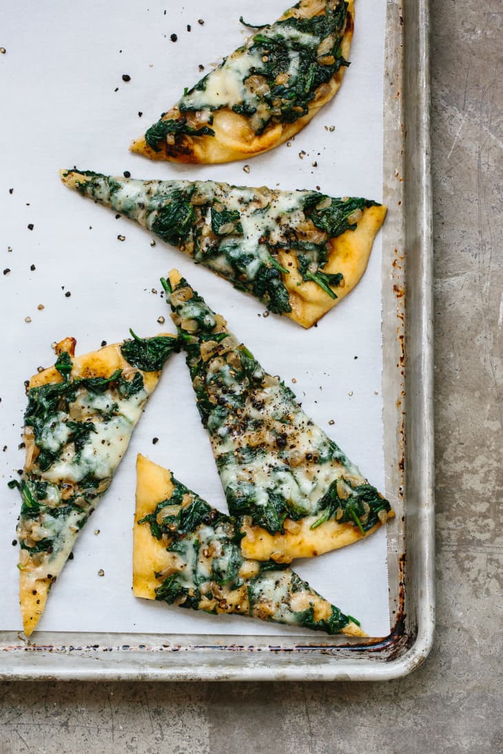 Recipe: Saag Paneer Pizza | The Kitchn