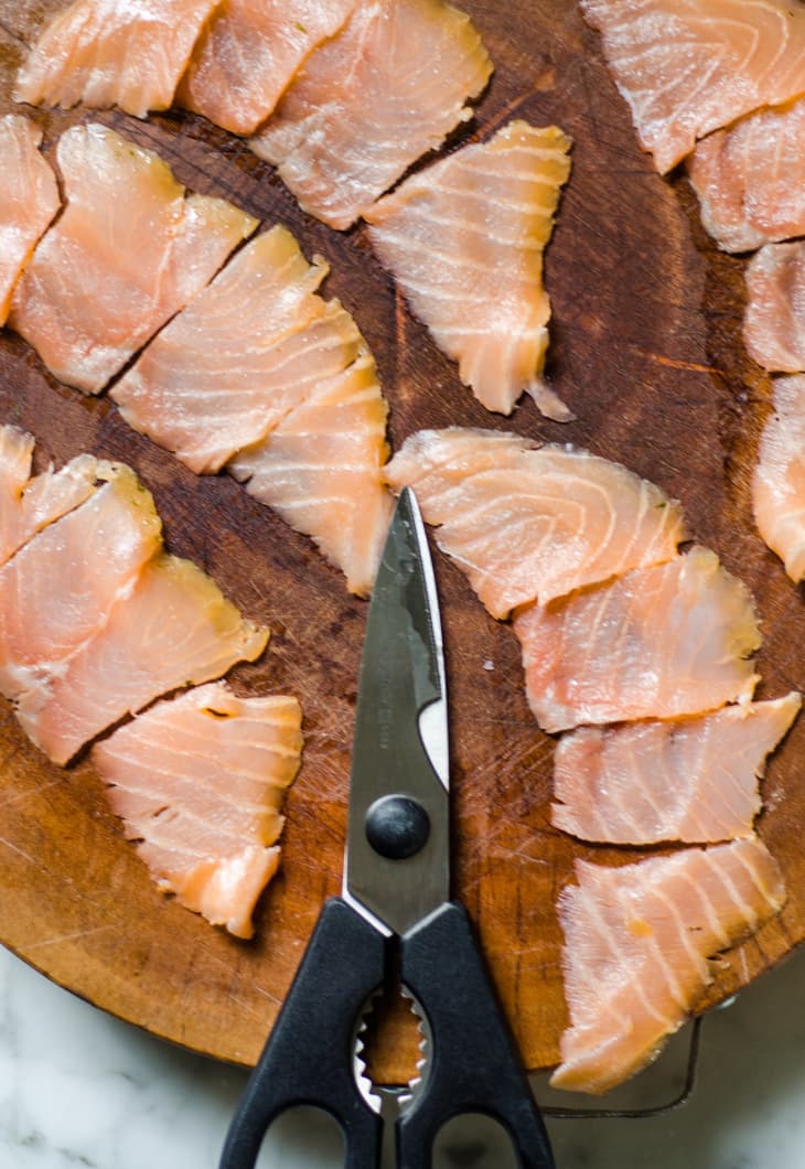 Recipe Smoked Salmon & Potato Skewers with Dill & Shallots The Kitchn