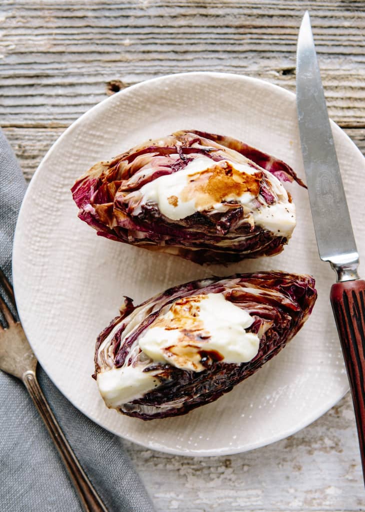 Recipe: Grilled Radicchio With Creamy Cheese | The Kitchn