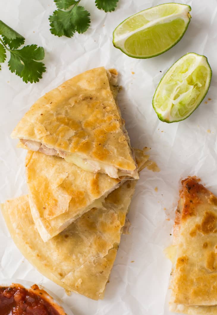Recipe CilantroLime Chicken Quesadillas Kitchn