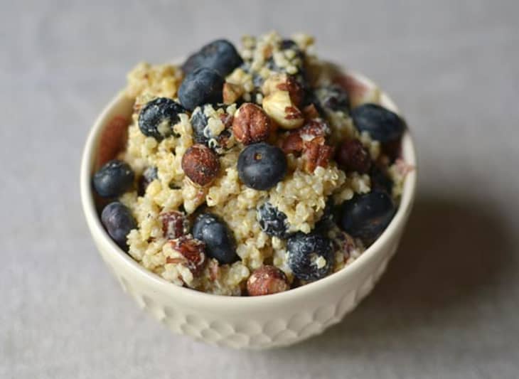 Recipe Breakfast Grain Salad with Blueberries, Hazelnuts & Lemon The
