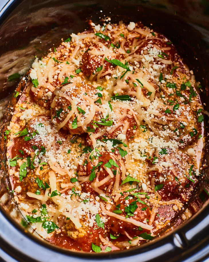 Trader Joe's Slow Cooker Meatball Parm Kitchn