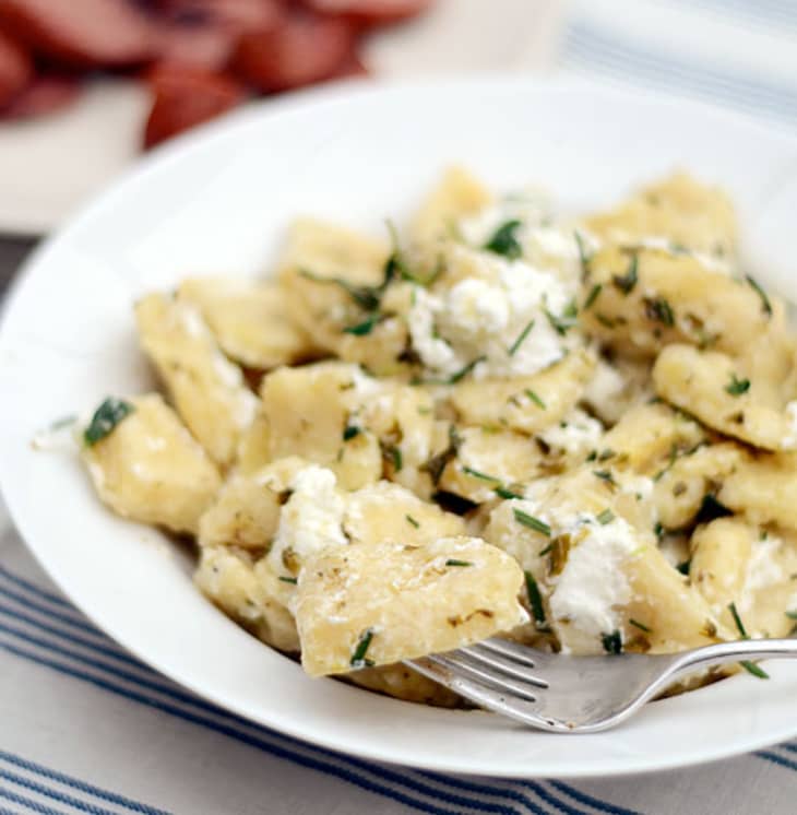 Quick Recipe: Ricotta Dumplings With Chèvre & Herbs 