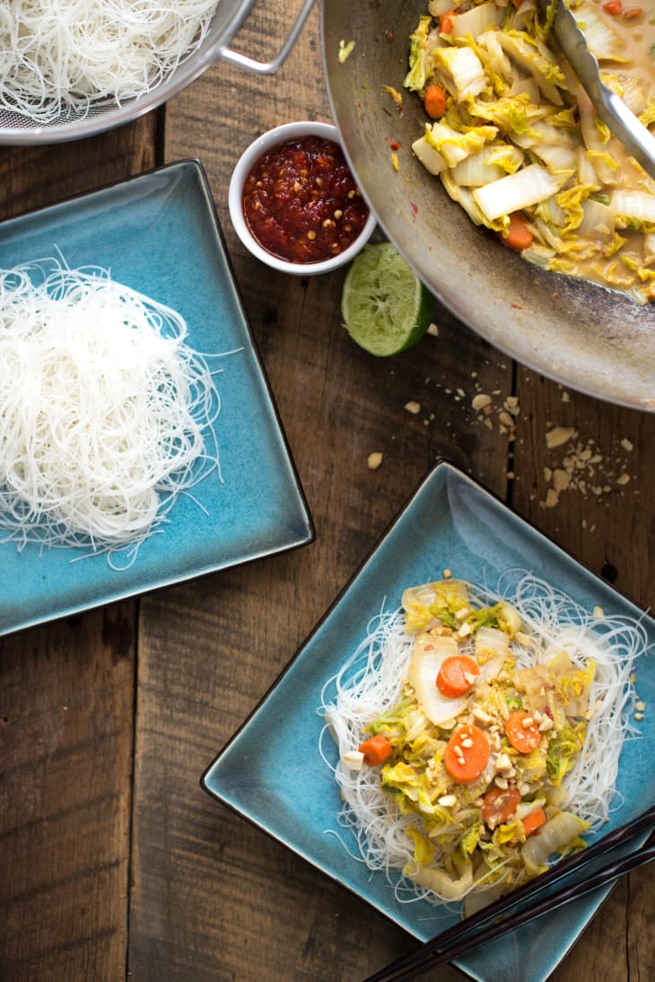 Recipe Vegan StirFried Cabbage in Peanut Sauce Kitchn