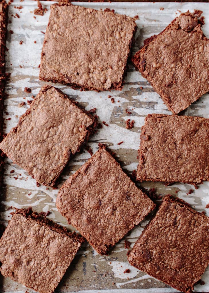 Recipe SuperThin Chocolate Brownies The Kitchn