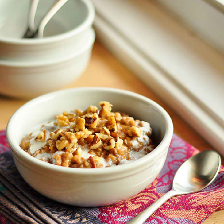 Breakfast Recipe: Slow Cooker Spiced Porridge for a Crowd | Kitchn