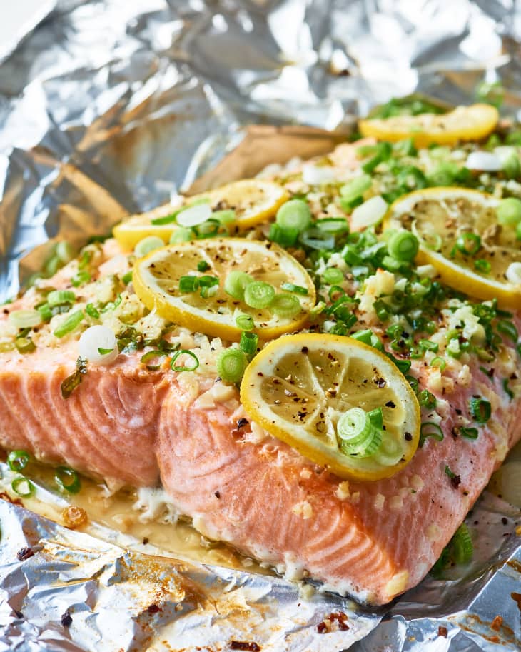 Salmon with Garlic Lemon Butter Sauce - Cooking Classy | The Kitchn