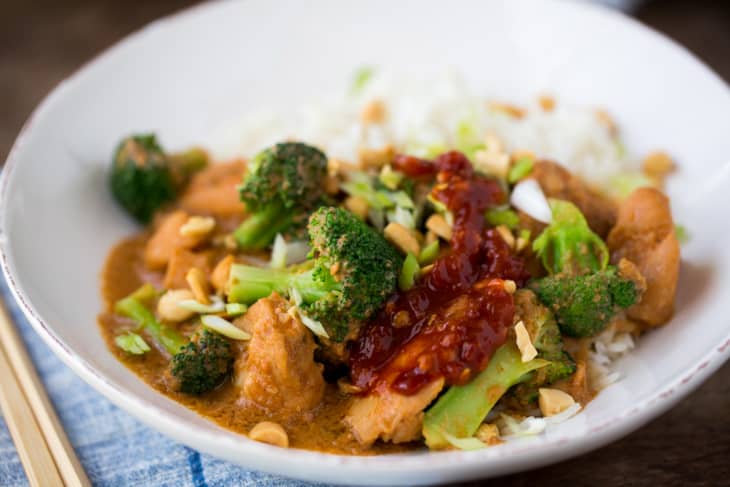 Recipe: Creamy Slow-Cooker Peanut Chicken and Broccoli | The Kitchn