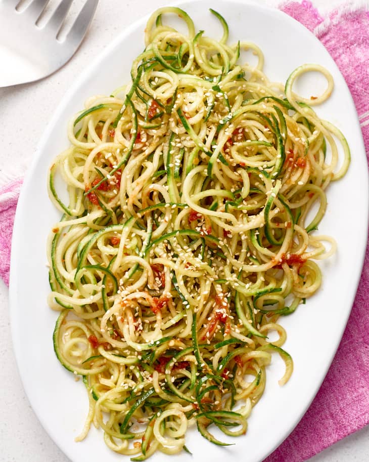 Saucy ChiliGarlic Cucumber Noodles Kitchn