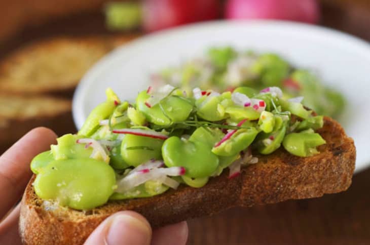 Recipe: Fava Bean and Radish Bruschetta | The Kitchn