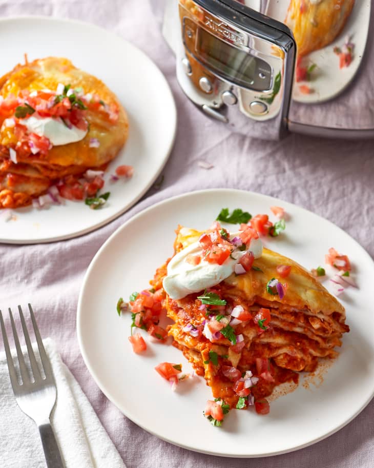 How To Make Easy Slow Cooker Chicken Enchiladas Kitchn