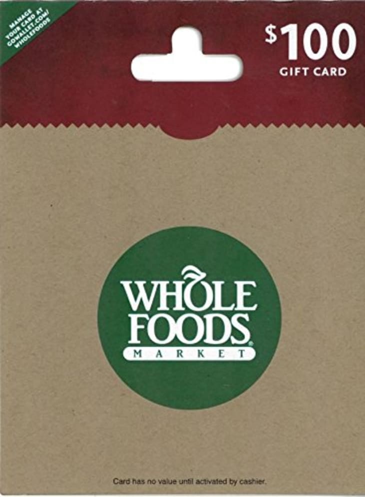 Whole foods gift deals card
