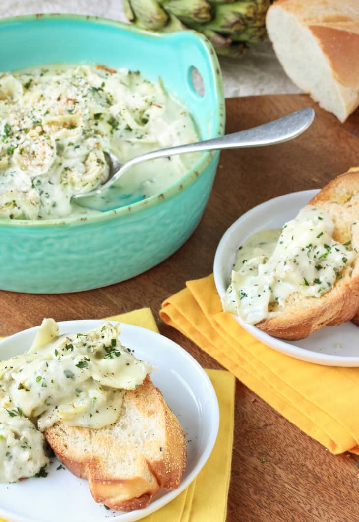 Recipe Baked Brie with Herbed Artichokes The Kitchn